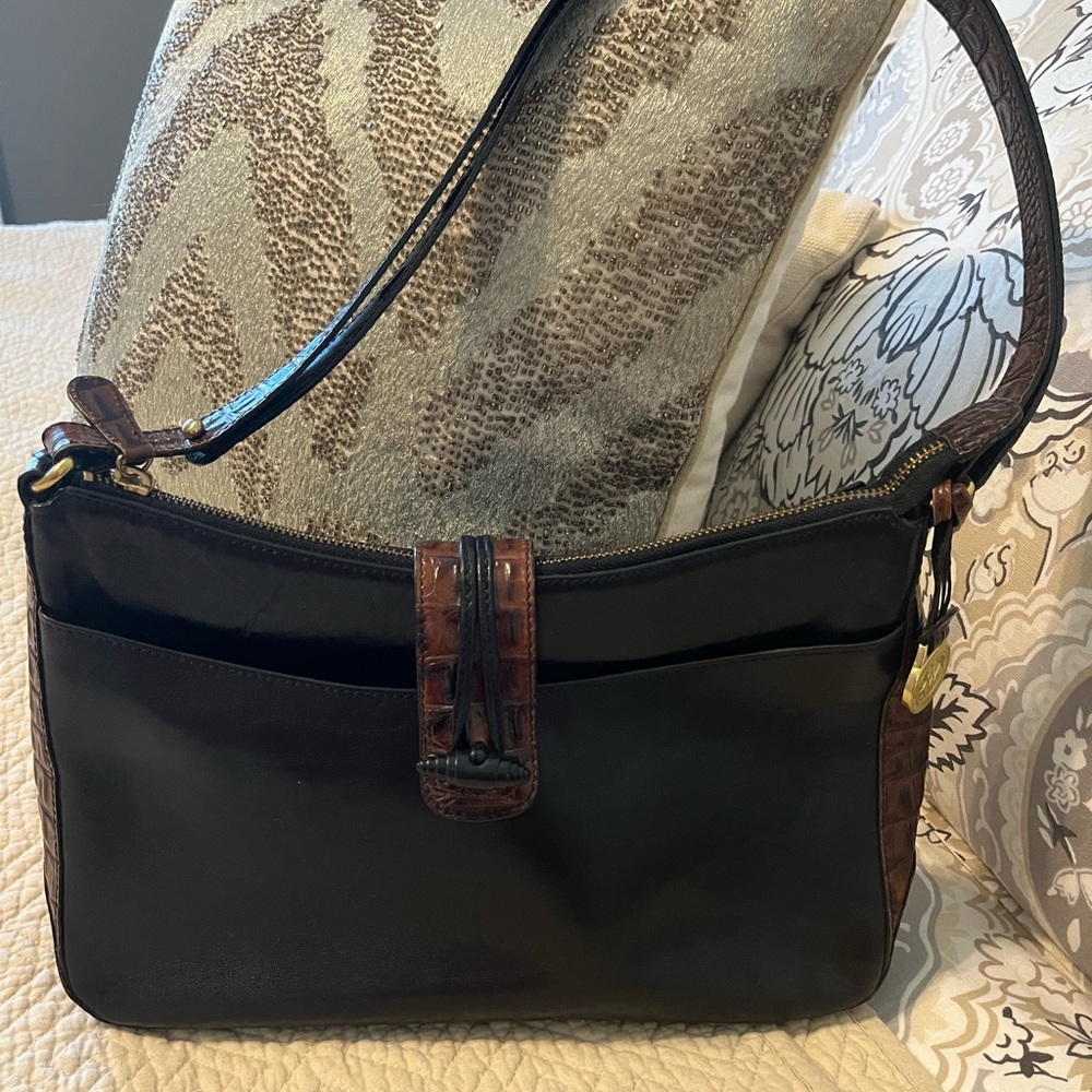 Brahmin croc handbag crossbody/shoulderbag